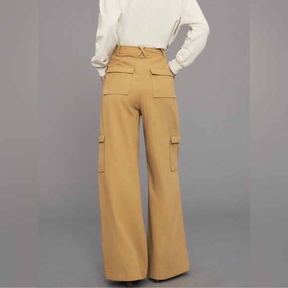 AVEC LES FILLES - COTTON WIDE LEG CARGO PANT- size 8 - Picture 5 of 9